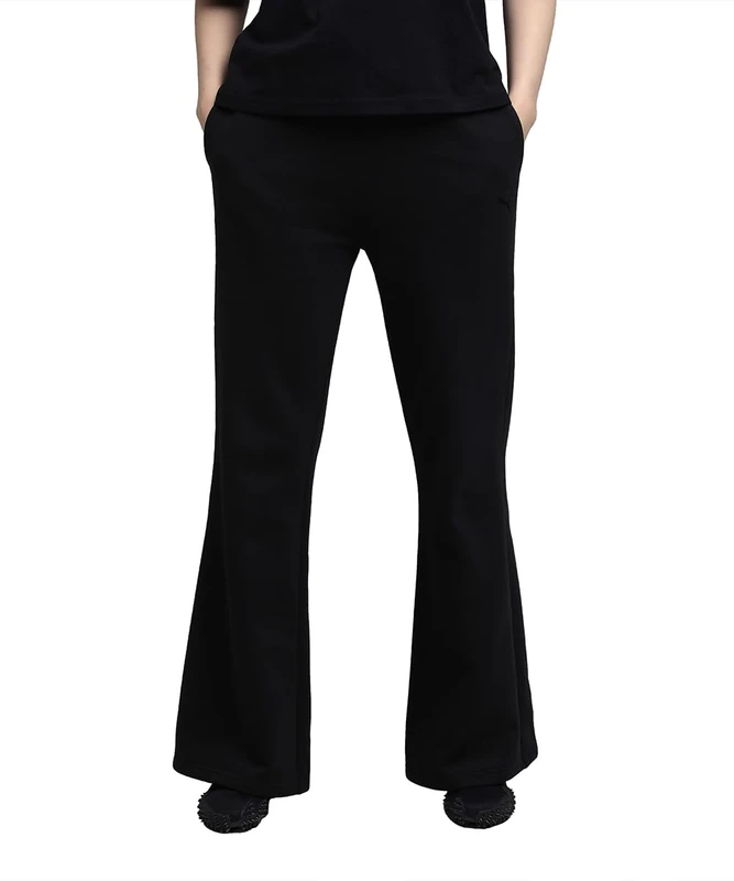 PUMA HER Comfort High-Waist Straight Pants FL op Puma Black - Image 1