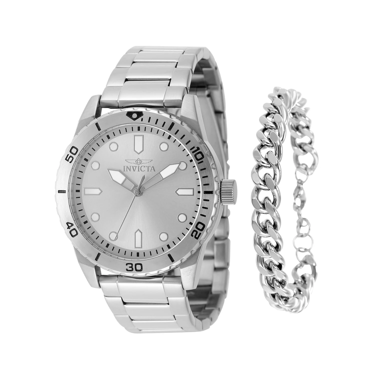 Invicta Men's Analog Quartz Watch with Stainless Steel Strap 48307