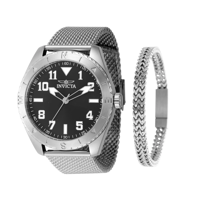 Invicta Men's Analog Quartz Watch with Stainless Steel Strap 48287