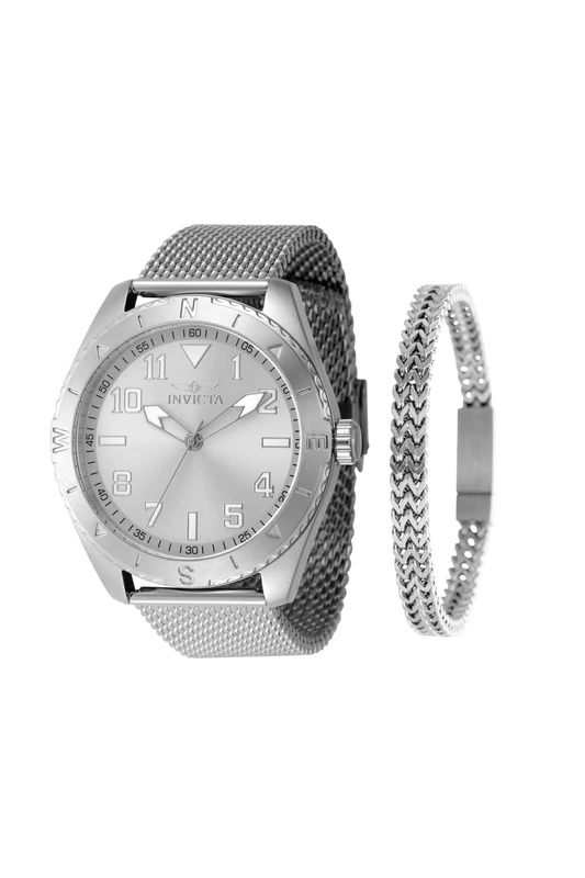 Invicta Men's Analog Quartz Watch with Stainless Steel Strap 48286
