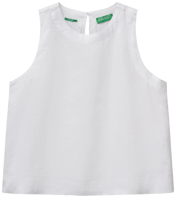 United Colors of Benetton Women's Shirt, White, XXS