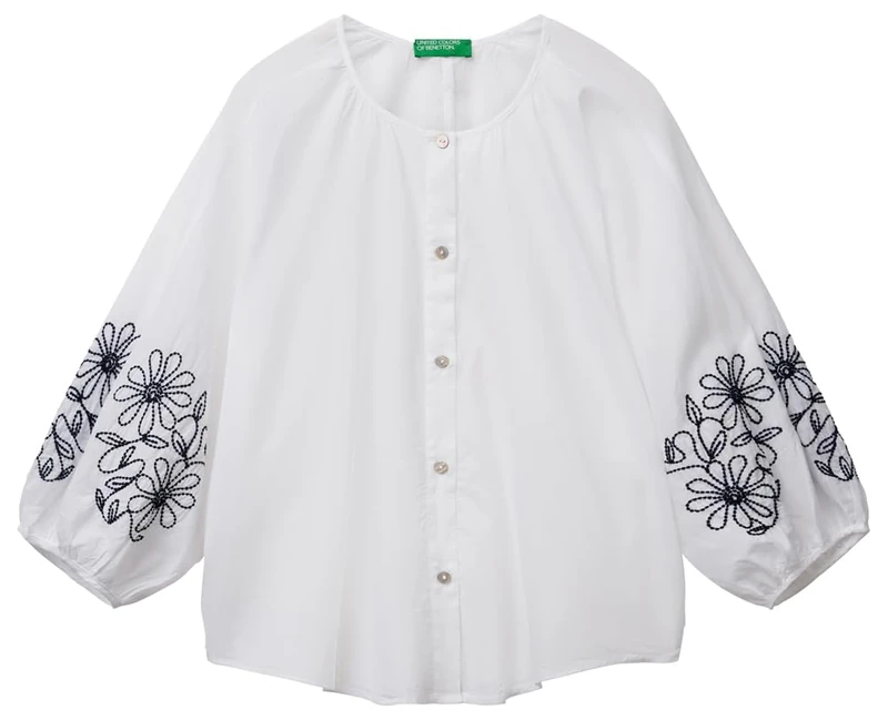 United Colors of Benetton Shirt, White, XS