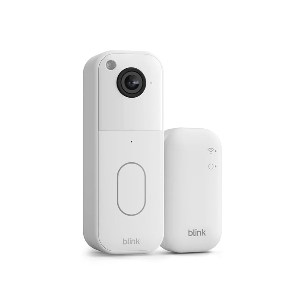 Blink Video Doorbell System (newest gen) | Head-to-toe HD view, two-year battery life, simple setup, IP-65 | Works with Alexa | Sync Module Core included – (White)