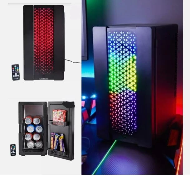New Fantastic Elite LED Colour Changing Gaming Fridge Cooler Man Cave With Remote Control
