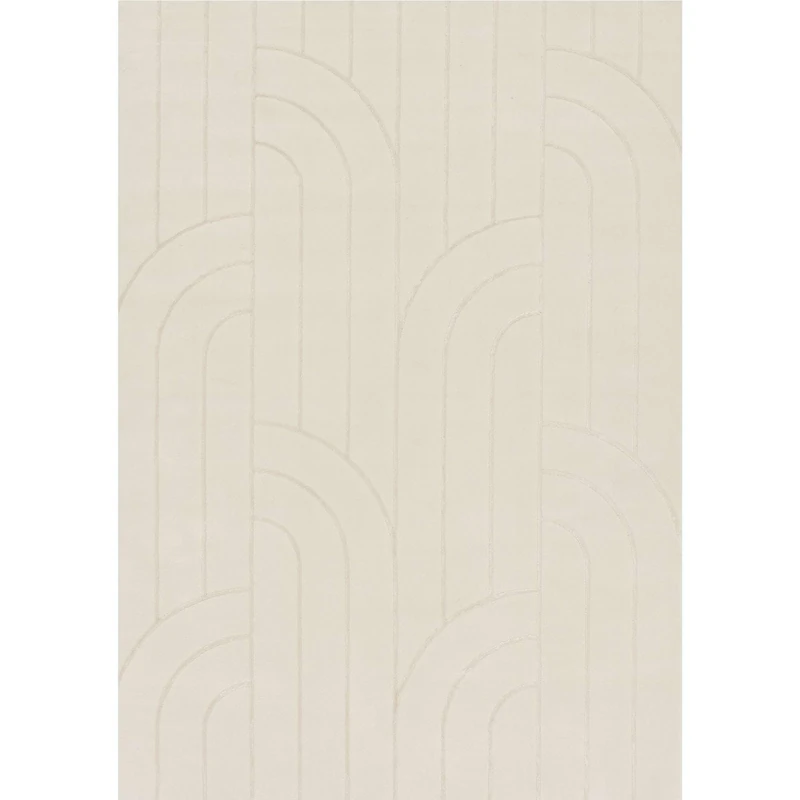 THE RUGS Area Rugs - Modern Rugs for Living Room, Hallway, Bedroom and Kitchen – Versatile, Easy To Clean and Soft Carpets With Geometric Patterns |Mosaic Beige - 160x230 cm