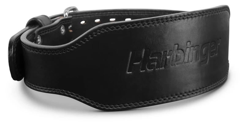 Harbinger 7mm Pro Leather Weightlifting Belt-Provides Balance, Support, Comfort and Mobility,Supple Leather Prevents Digging and Irritation,High Stiffness Perfect for Heavy Lifts,Large,Black