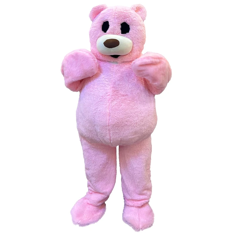 Fangkun Dress Up Big Bear Mascot Costume,Dancing Bear Fancy Dress,Giant Plush Teddy Bear Wearable Animal Character Cosplay,Adults Size for Women
