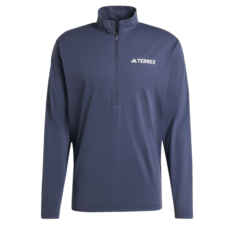 adidas Men's Terrex Multi Climacool Half Zip Long Sleeve, Shadow Navy, XXL