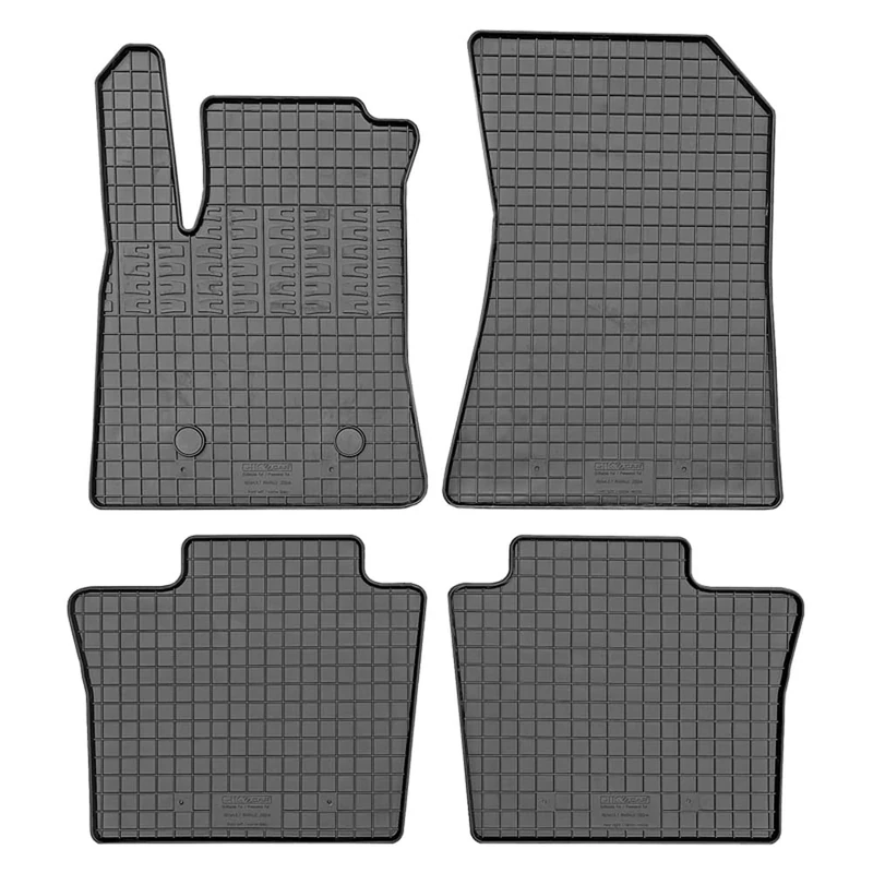 Rubber mats compatible with Renault Rafale Coupe E-Tech Hybrid 2023 (4-piece + mounting system)