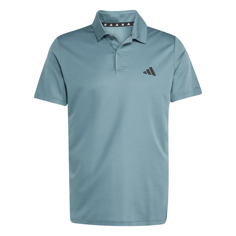 adidas Men's Train Essentials Training Polo Shirt, preloved Teal/Black, L