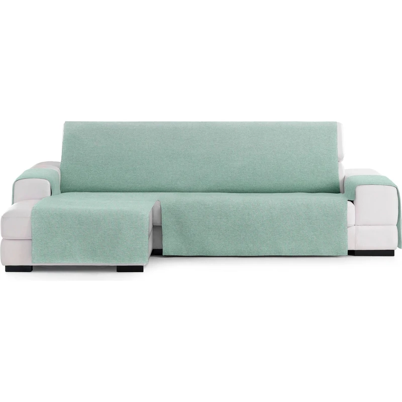 ECOMMERC3 Universal and Versatile Chaiselong Normal Left Sofa Cover - Green Chaiselong Protector Easy to Install for Back, Seat and Arms