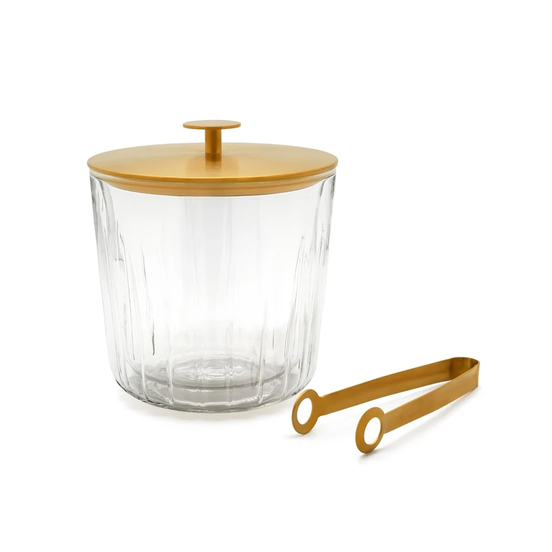 Leopold Vienna LV247000 Ice Bucket, Glass, Golden - Image 1