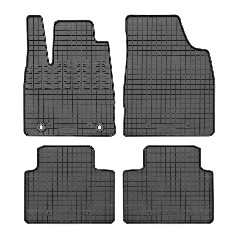 Rubber mats compatible with MG 3 Hybrid+ 2024 (4-piece + mounting system)