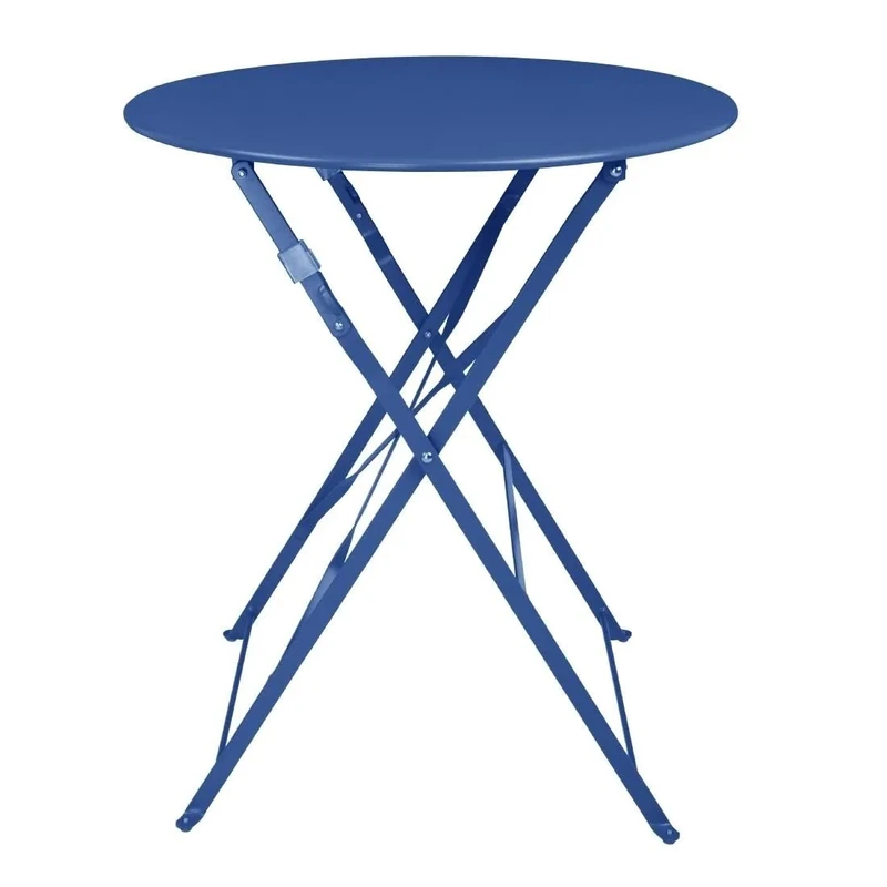 Bolero Perth Pavement Style Round Table - Dark Navy