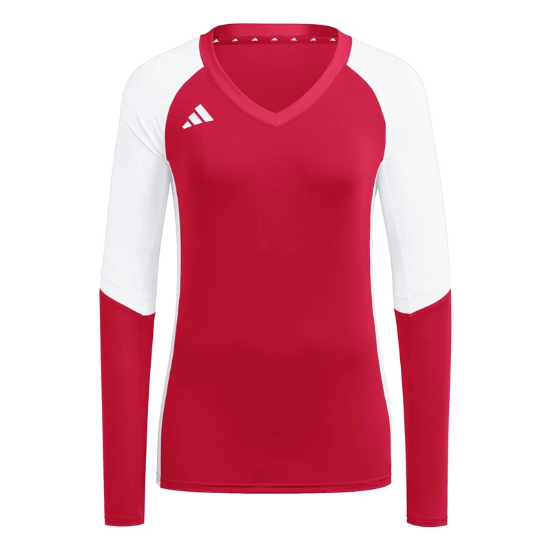 adidas Women's Volleyball Quickset Long Sleeve Jersey, Team Power Red 2, XL