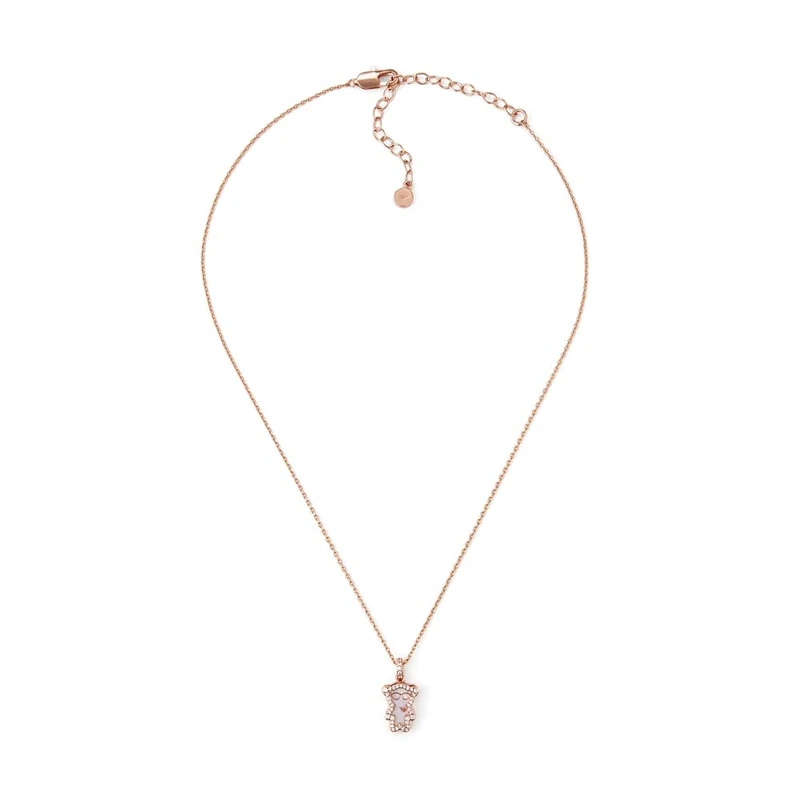Emporio Armani Women's Rose gold tone lobster clasp closure brass necklace