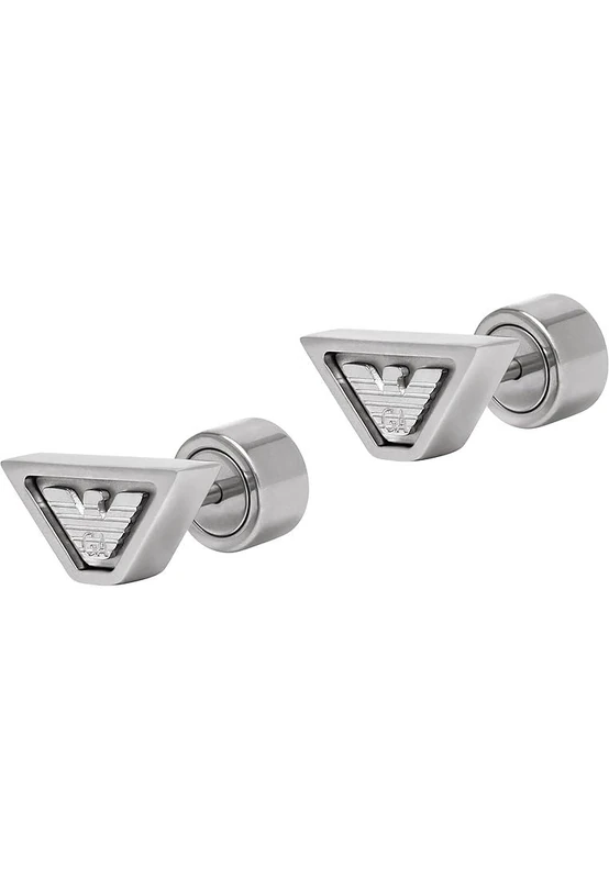 Emporio Armani Men's Stainless Steel Stud Closure Earrings
