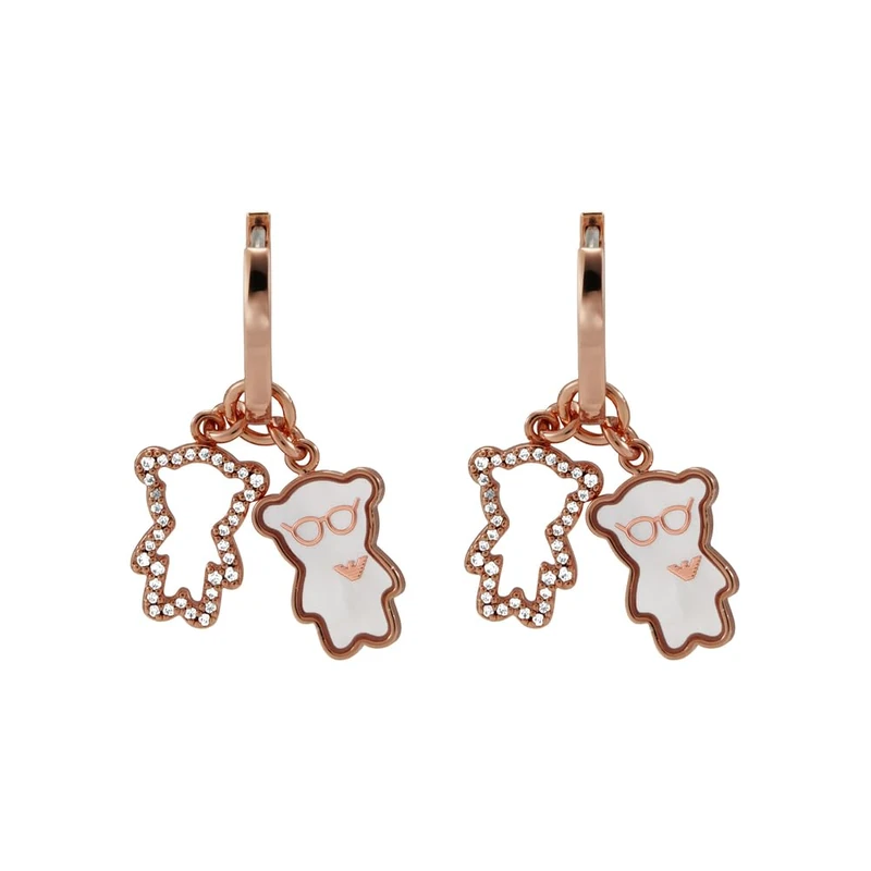 Emporio Armani Women's Stainless steel or Brass, Huggie or hoop Closure Earrings