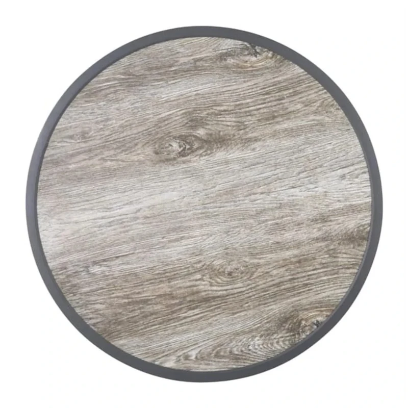Bolero Fibre Glass Round Table Top Wood Effect 580mm DL486
