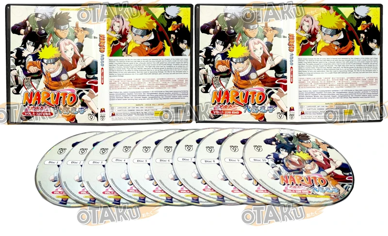 NARUTO (1-220 EPISODES) - COMPLETE ANIME TV SERIES DVD BOX SET ( ENGLISH DUBBED WITH ENGLISH SUBS ) SHIP FROM UK
