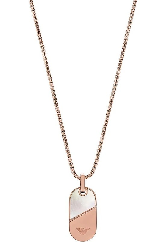 EMPORIO ARMANI Women's Stainless Steel with lobster clasp closure pendant necklace