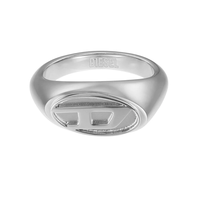 Diesel Men's Stainless Steel Signet Rings