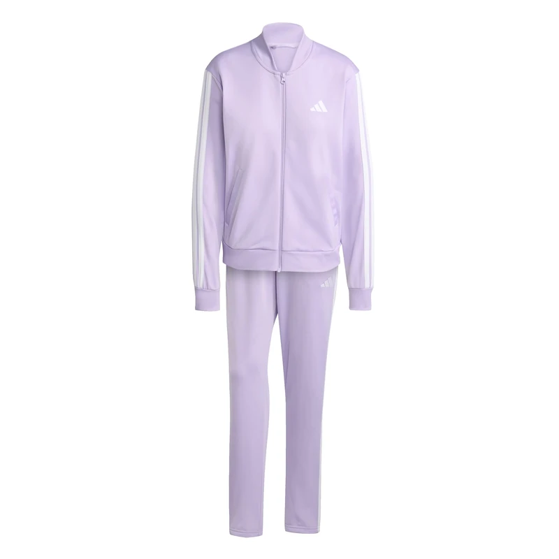 adidas Women's ESSENTIALS 3-STRIPES TRACKSUIT, powder plum, XS