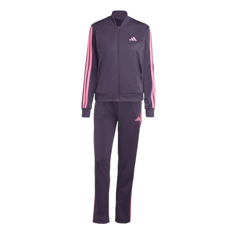 adidas Women's ESSENTIALS 3-STRIPES TRACKSUIT, aurora plum, M