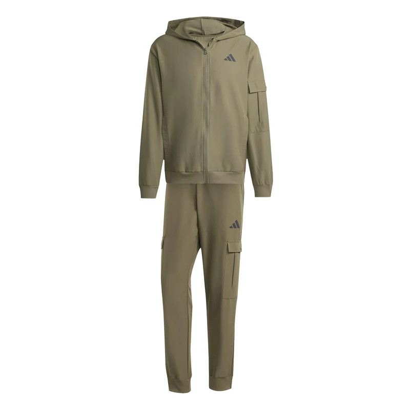 adidas Men's CARGO TRACKSUIT, Olive Strata, XS