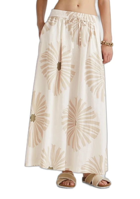 United Colors of Benetton Women's Skirt, Beige, XS - Image 1