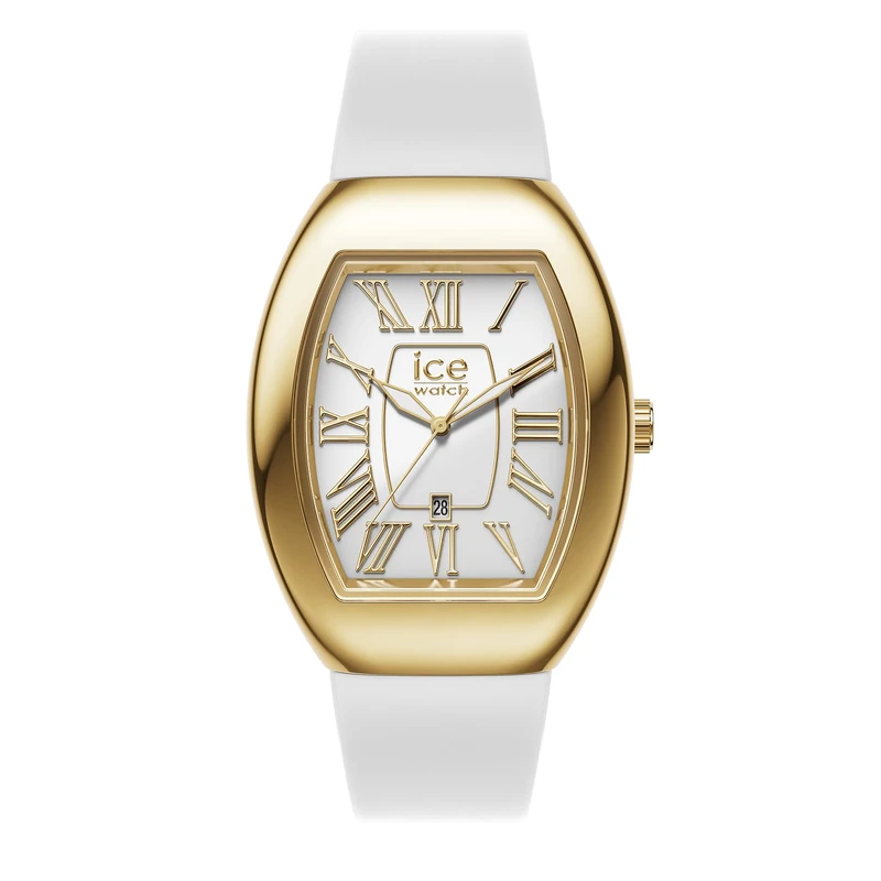 ICE-WATCH - ICE boliday Dome Metal White Gold - Women's Wristwatch with Silicon Strap - 024049 (Small)