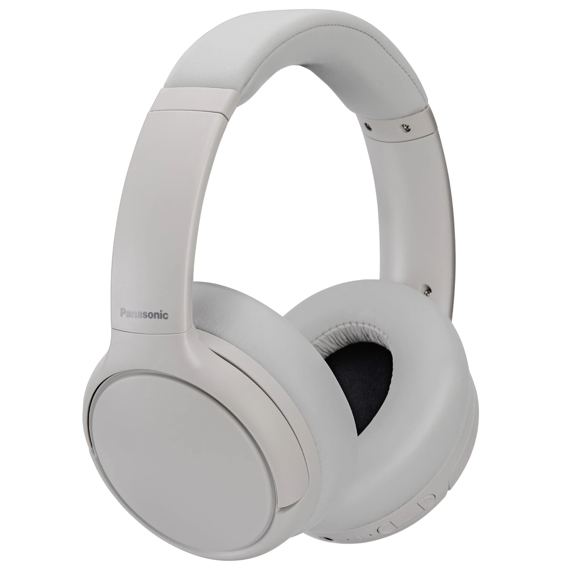 Panasonic RB-M600B, Wireless Headphones with Hybrid ANC, Over-Ear Swivel Design, Bluetooth 5.3, Built-in Mic, Up To 65 Hours Playtime, XBS Deep, USB-C, White