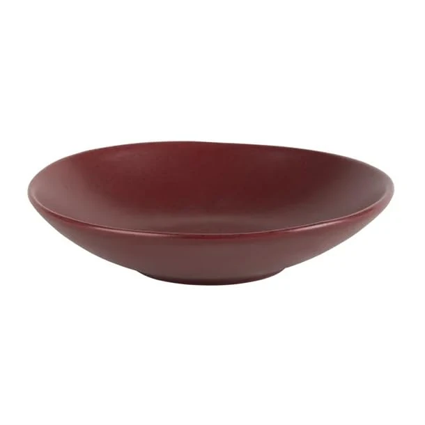 nisbets limited Olympia Build A Bowl Red Flat Bowl - 195x45mm (Box 6)