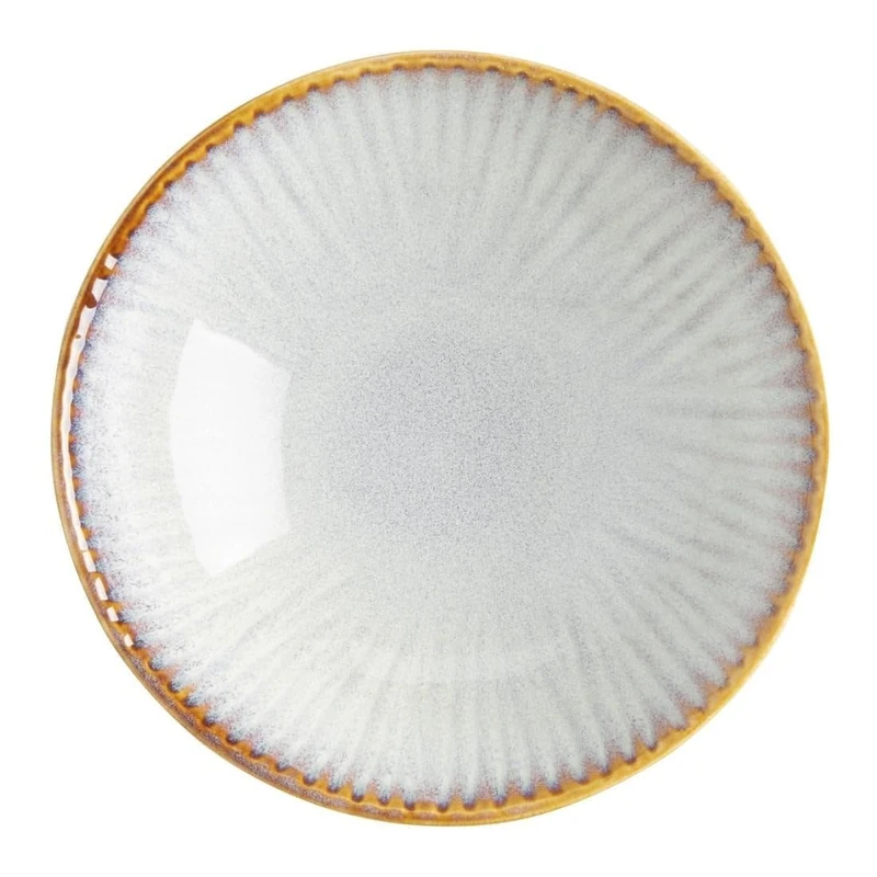nisbets limited Olympia Drift Grey Embossed Coupe Bowl - 155x48mm 6" (Box 6)