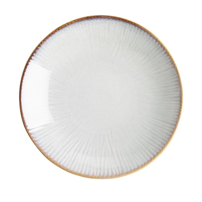 nisbets limited Olympia Drift Grey Embossed Coupe Low Bowl - 260x46mm 10" (Box 4)