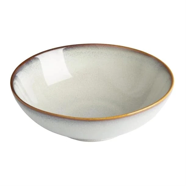 nisbets limited Olympia Drift Grey Plain Coupe Bowl - 205x65mm 8" (Box 4)