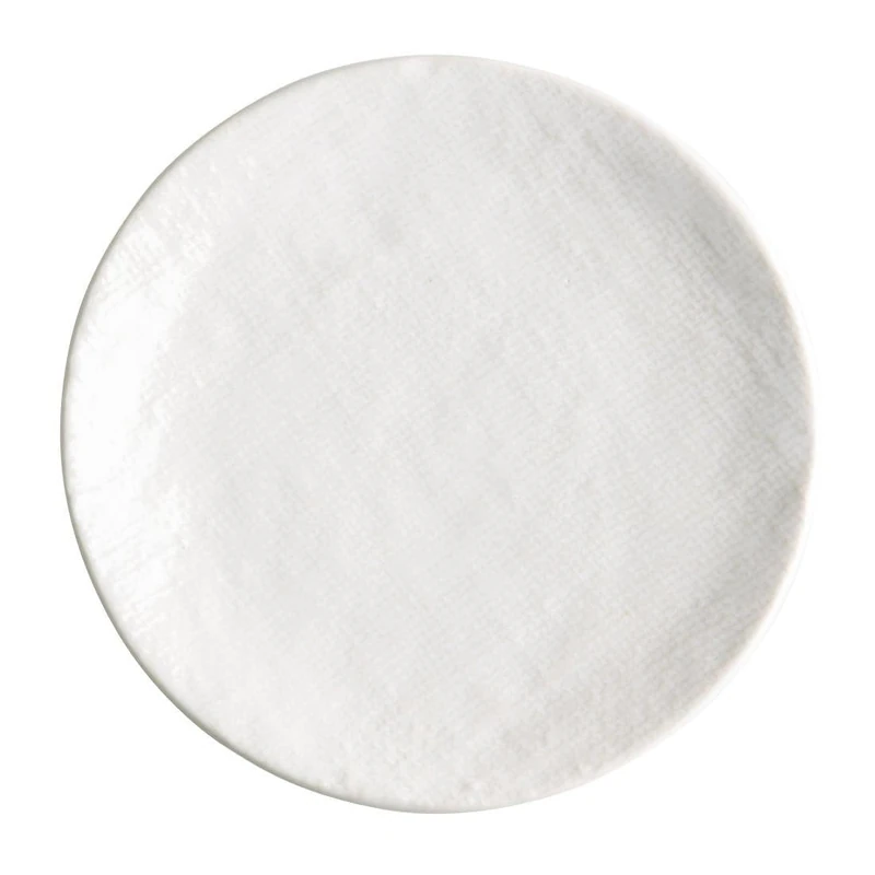 Olympia Denim Coupe Plates, White 230mm (6 Pack) - Porcelain Dining Dishes Set, Dishwasher Safe FU226 - Image 1