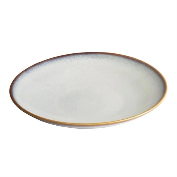 nisbets limited Olympia Drift Grey Plain Coupe Low Bowl - 260x46mm 10" (Box 4)