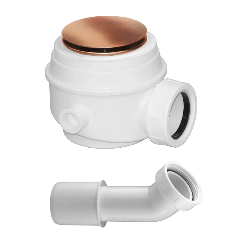 Omnires WB01XCPB Bathroom Siphon for Bath and Shower copper-WB01XCPB, Brushed Copper