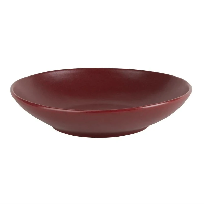 nisbets limited Olympia Build A Bowl Red Flat Bowl - 250x45mm (Box 4)