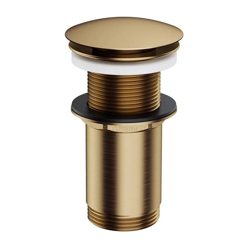 Omnires A716BR Click-clack Stopper for Bathroom Sink Without Overflow Klik-klak bronze-A716BR, Antique Bronze
