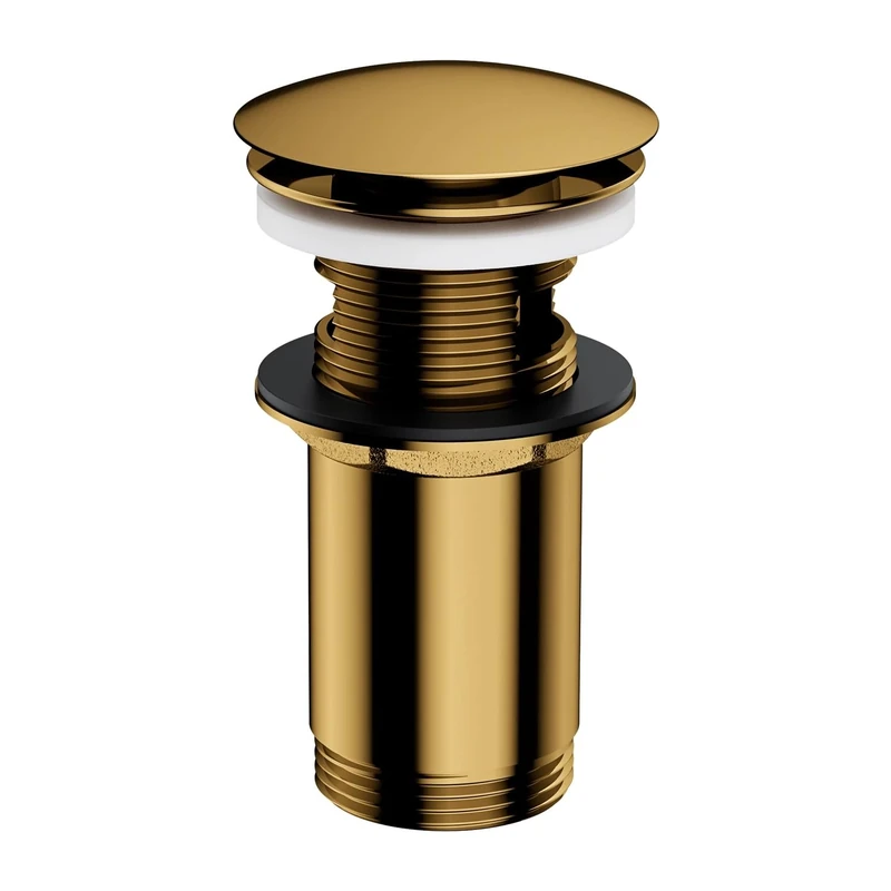 Omnires Click-clack Stopper for Bathroom Sink with Overflow Klik-klak - Gold - A706GL