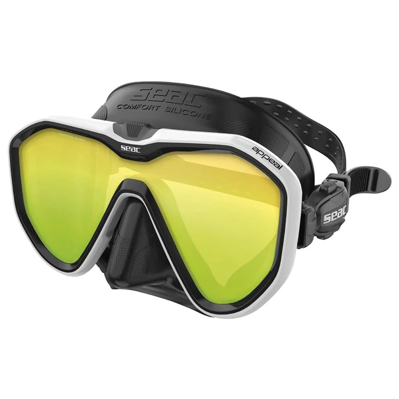 SEAC Appeal, Made in Italy single lens diving mask with 3D buckle directly to the skirt