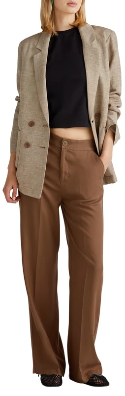 United Colors of Benetton Trousers, Brown 0b1, 16 - Image 1