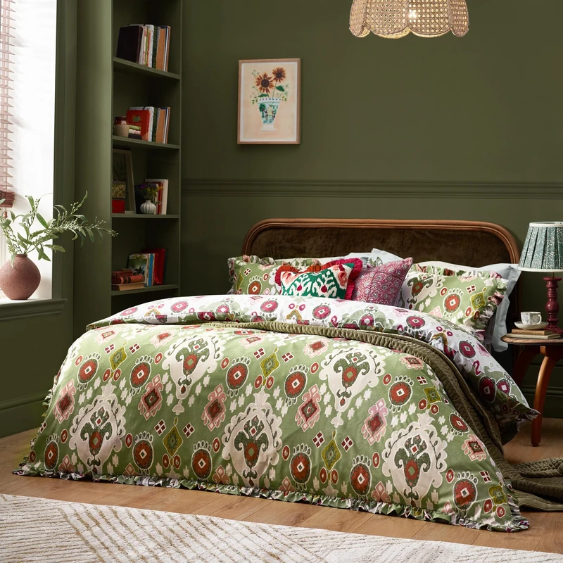 Paoletti Dawson Ikat Duvet Cover Set