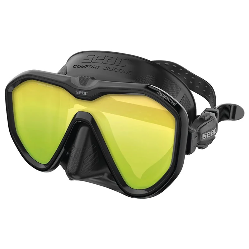 SEAC Appeal, Made in Italy single lens diving mask with 3D buckle directly to the skirt