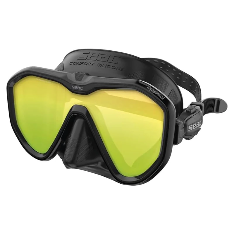 SEAC Appeal, Made in Italy single lens diving mask with 3D buckle directly to the skirt