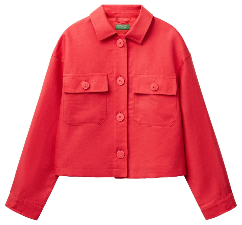 United Colors of Benetton Women's Jacket, red, XS