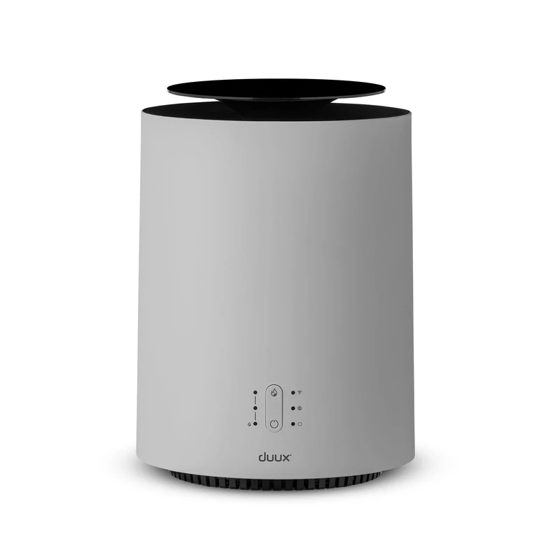 DUUX Threesixty 2 Electric Heater, Smart Heater, Light Grey, Multi-Direction Fan Ceramic Heater, 1800W Energy Efficient Heater, Overheat & Tip Over Protection, 30m² Rooms, Alexa & Google Assistant