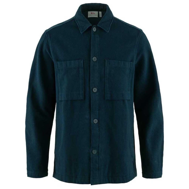 Fjallraven Singi Flannel Overshirt Men's T-Shirt - Dark Navy